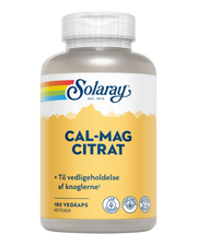Solaray Cal-Mag Citrat + D & K2 (180 stk)