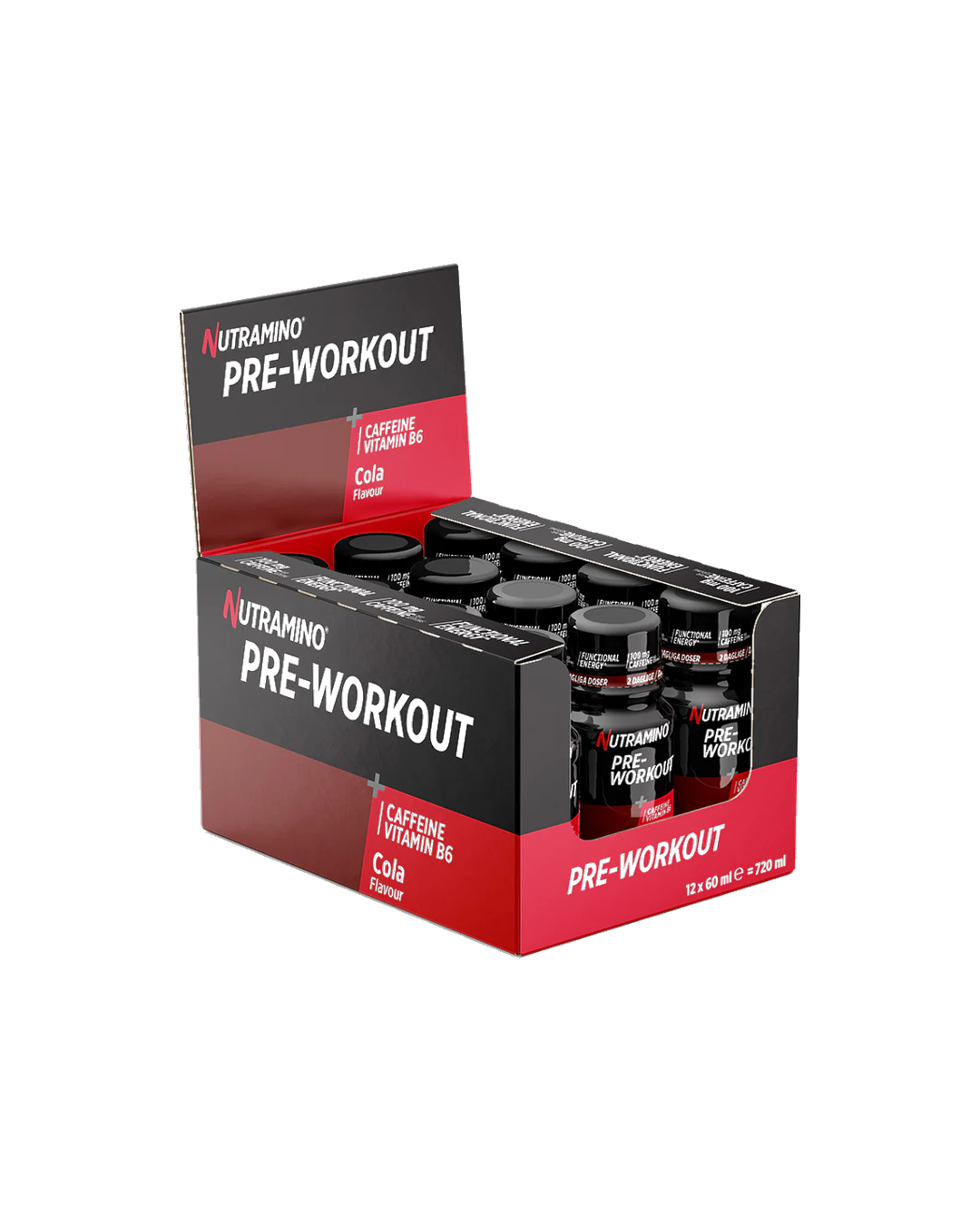 Nutramino Pre-Workout Shots (kasse 12 stk)