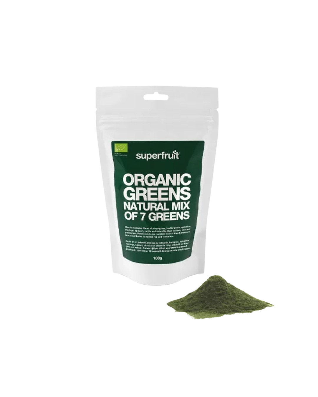 Organic Greens - Natural Mix of 7 Greens - 100g