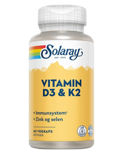 Solaray D3 & K2 (60 Vegkaps)